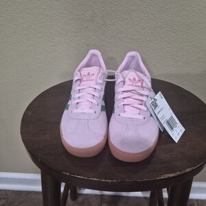Adidas Gazelle Kids Pink/Green Sneakers JP7133 Size 1.5